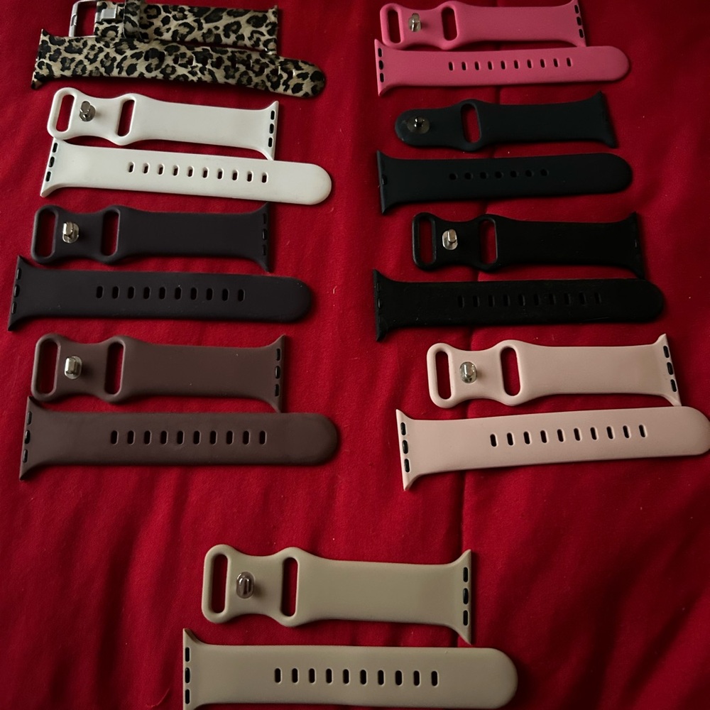 Stylish Wearable Bands Set - Black, Pink, Brown, Cream